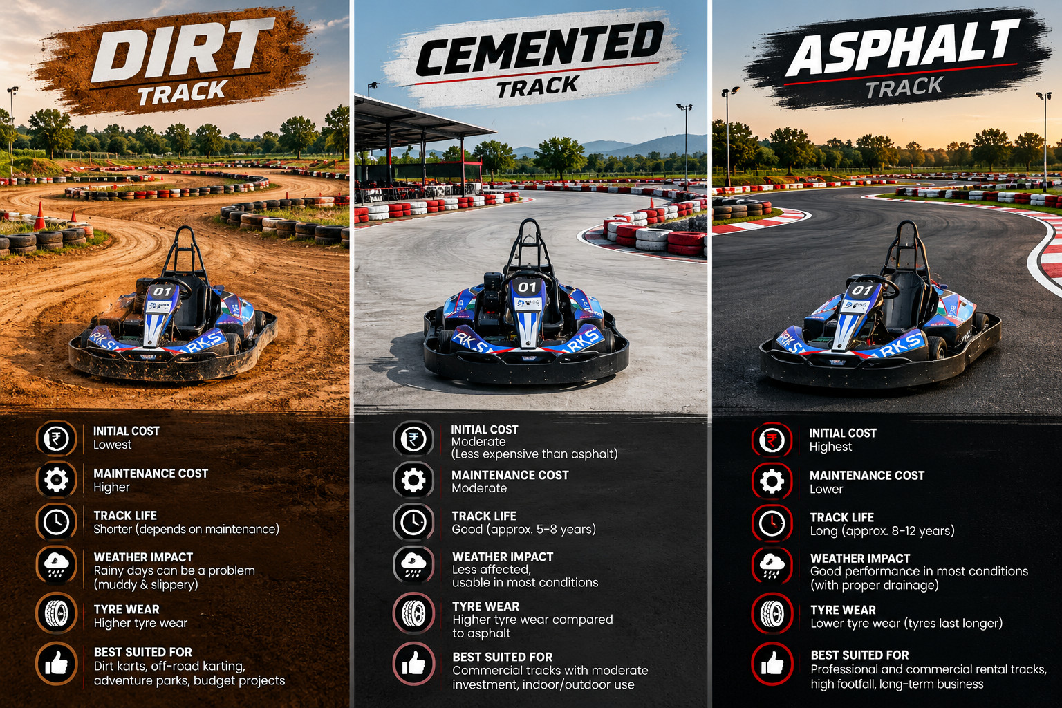 Which Go-Kart Track Surface Is Best for Your Rental Kart Business?